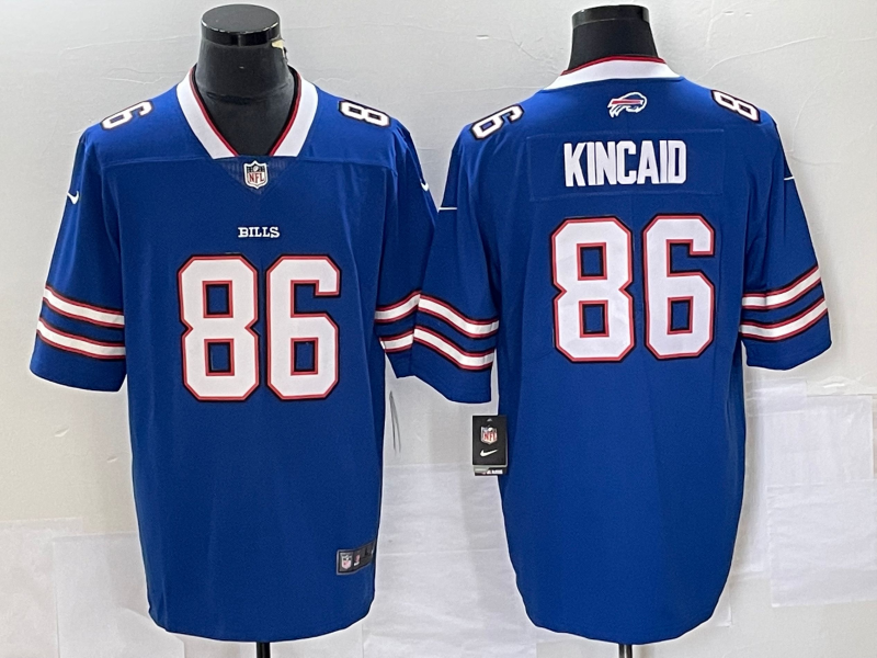 Men's Buffalo Bills Dalton Kincaid #86 Royal 2023 NFL Draft First Round Pick Jersey